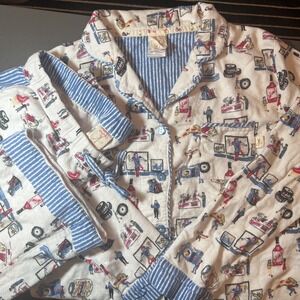 Munki Munki Women's Medium Pajama Set Costco Shopping Oversized Flannel Cotton